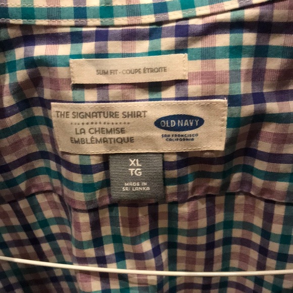 Old navy button down patterned shirt. - Picture 3 of 3